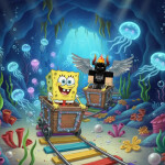 CART RIDE INTO SPONGEBOB!