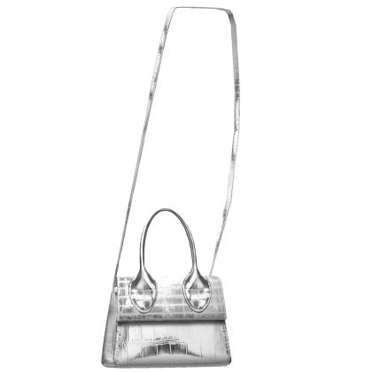 White Metallic Mini Crossbody Bag 3.0