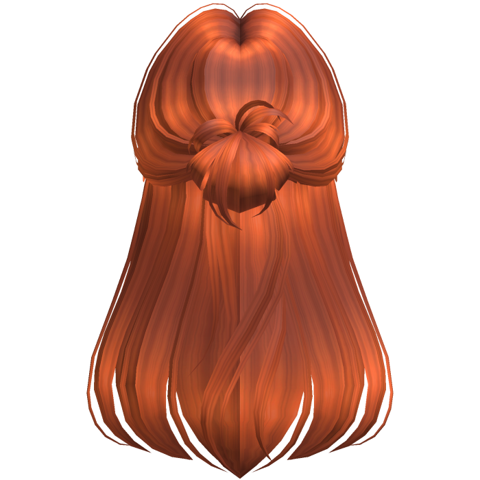 Sleek Layered Half-Up Bun (Ginger)