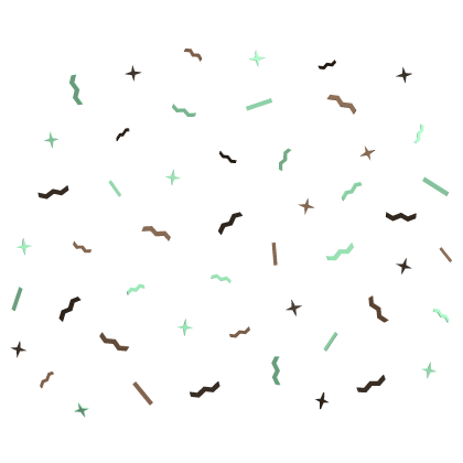 ♡ mint chip birthday confetti aura