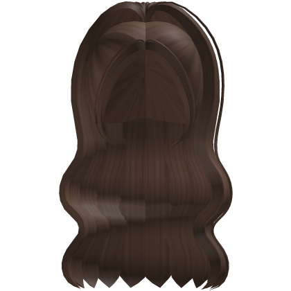 cute long brown high ponytail ♡ Roblox item