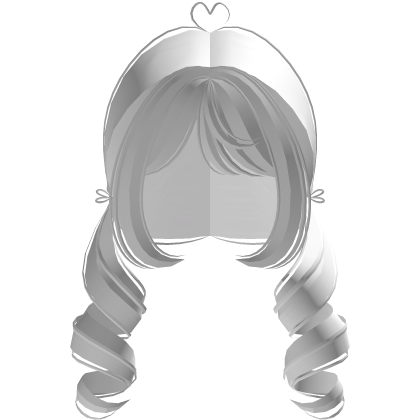 Cute Soft Doll Twin Curls in White Roblox item