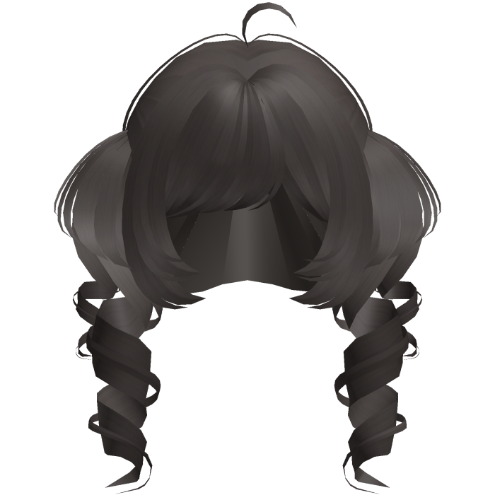 dark ash tweencore messy whimsy chunky pigtails