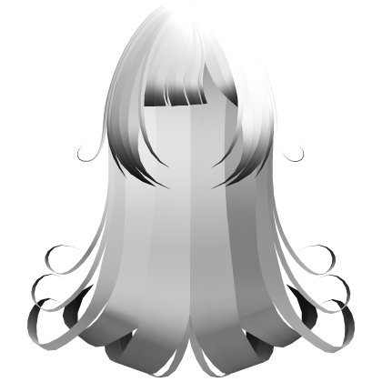 Gothic Long White Black Swirly Hair