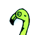 Green Flamingo