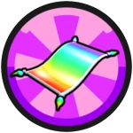 Rainbow Flying Carrpet