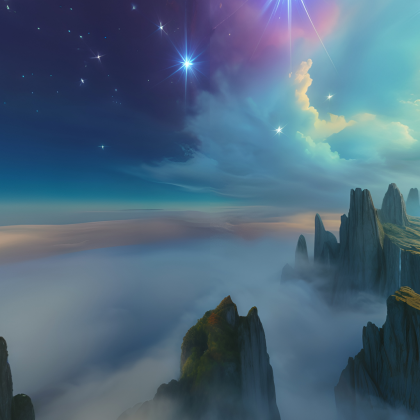 Blue Castle Sky