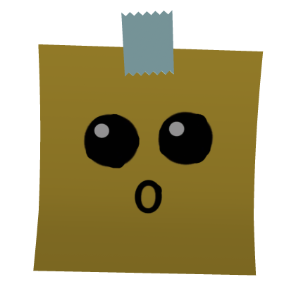 Shocked Cute Sticky Note