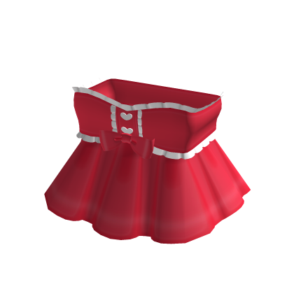 ♡ : cute red valentines ruffled dress thumbnail