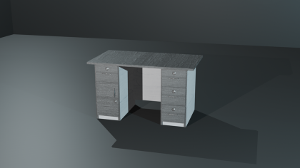 Monochrome Office Desk preview 4