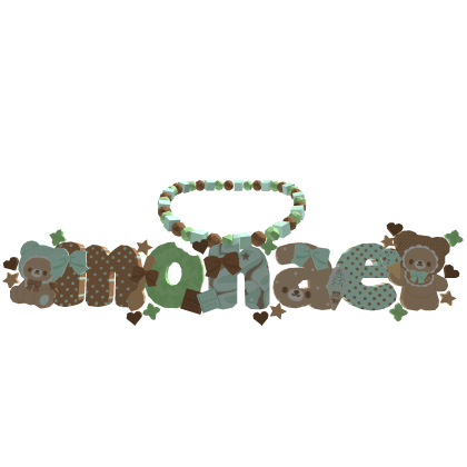 Super cute 3.0 beaded necklace monae bears