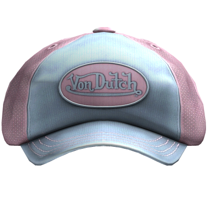 Y2K Scene Trucker Cap (Blue & Pink) Roblox item