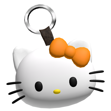 Orange Kitty Keychain