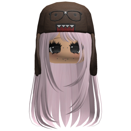 Domo Long Girl Hair Pink V7
