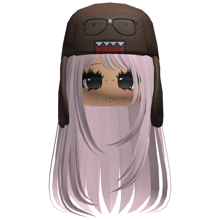 Domo Long Girl Hair Pink V7