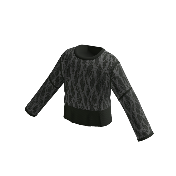Cable Knit Cropped Sweater (Green)