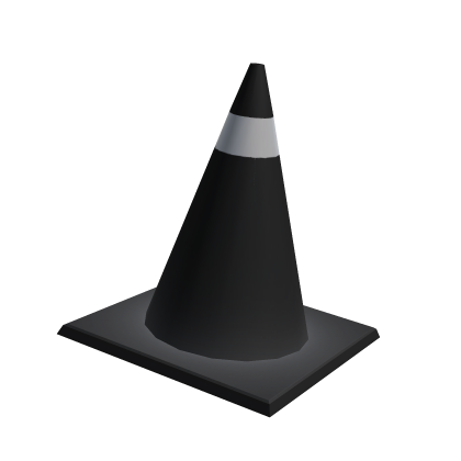 Black Traffic Cone