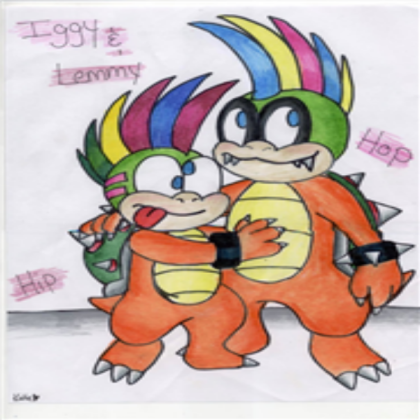 Iggy & Lemmy (hip & hop in the Super mario Cartoon Roblox decal