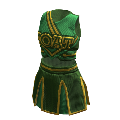 Cheerleader Uniform | Green Jade Yellow thumbnail