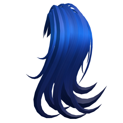 Blue Left Side Ponytail Extension Roblox item
