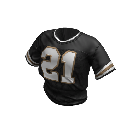 Black Cropped Y2K Jersey