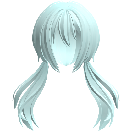 moe jellyfish anime flowy ponytails teal