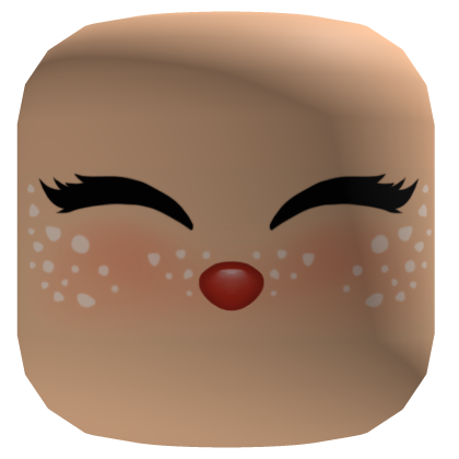 Christmas Rudolph Reindeer Cute Blush Face Roblox item