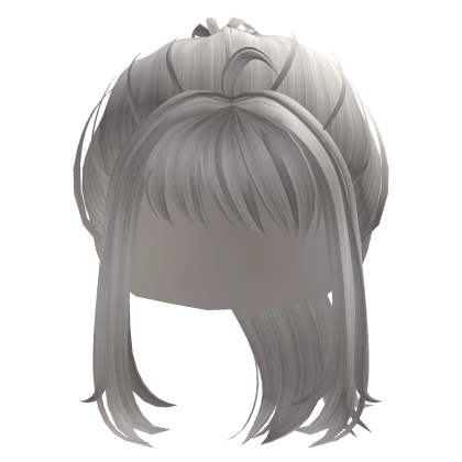 Y2k Cute Ponytail Braids Hair - White Roblox item
