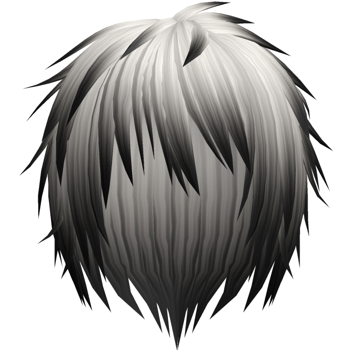white & black kuro messy japanese anime boy hair