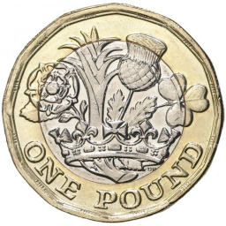 UK 1 Pound - Elizabeth II (Bimetallic)