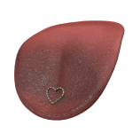 Heart Tongue Piercing