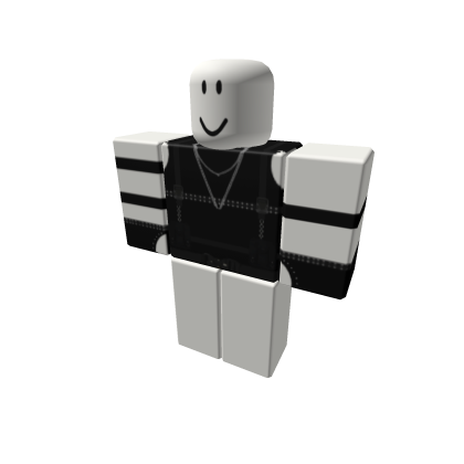 Aesthetic Goth Grunge Singlet Vest with Arm Bands - Roblox