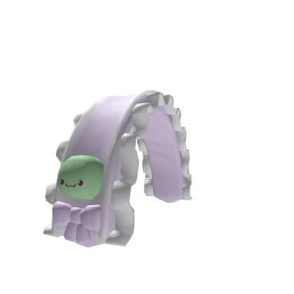 ﾟ kawaii marimo moss ruffle headdress in purple | Roblox Item - Rolimon's