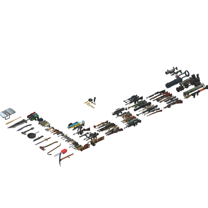 💗 Weapons Pack Shotgun Ammo Rifle Sword Knife W