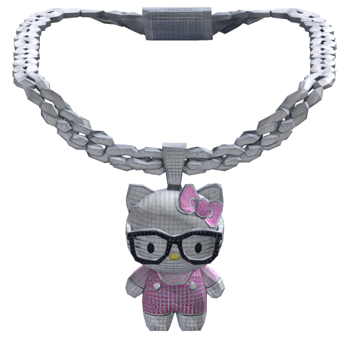 [3.0] Trendy Hello Kitty Iced Out Nerd Chain