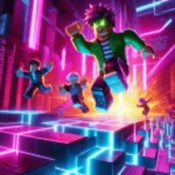 advanced movement! Rainbow neon obby