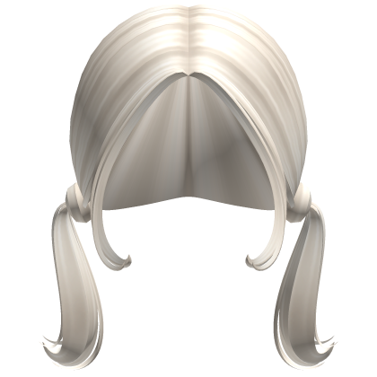 -',ৎ Mini Preppy Low Pigtails in Ash Blonde