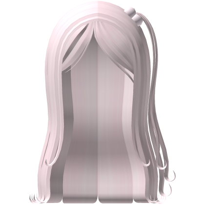 cute kawaii long light pink hair w bobble Roblox item
