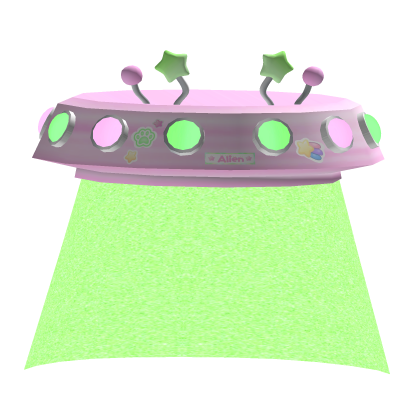 ♡ Cute Galactic Space Alien Ufo Waist Pink Glowing Roblox item