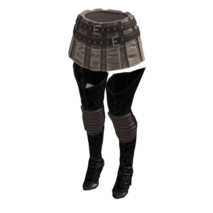 Fashionista Boot Chic Skirt (Beige Brown)