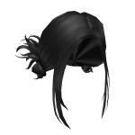 Y2K Messy Buns in Black
