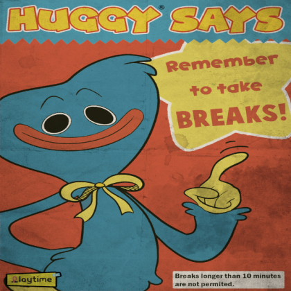 Huggy Wuggy Poster [Poppy Playtime] Roblox decal