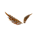 [ pbr gift ] Pumpkin Giftwrap Wings [ v2 ]
