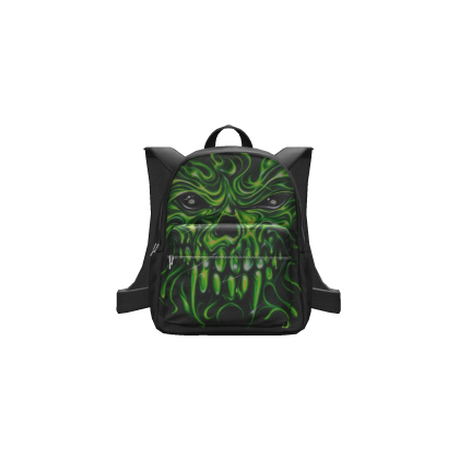 Green Skull Graphic Backpack Roblox item