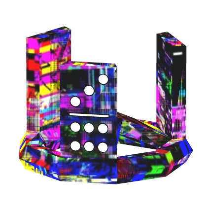 [⌛GLITCH ANIMATED] Domino Crown Roblox item