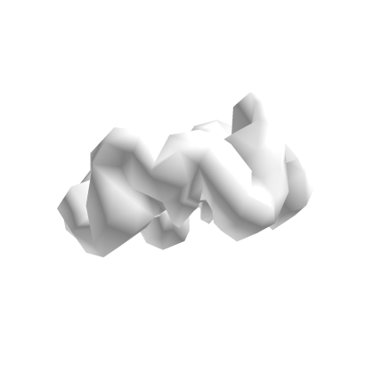 White Puffy Scrunchie