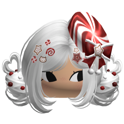 ♡ Christmas Candycane Buns (White)