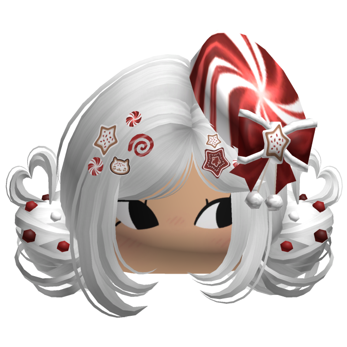 ♡ Christmas Candycane Buns (White)
