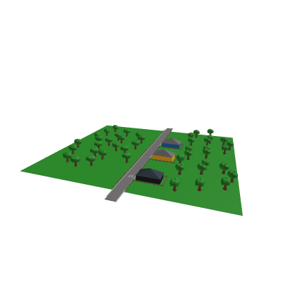 Street with houses