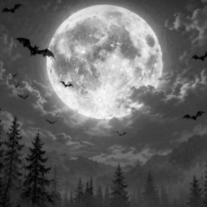 white moon emo vampire gothic background